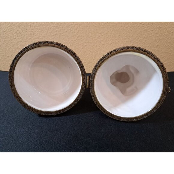 Villeroy & Boch Spring Bunnies 8' Porcelain Basket Hinged Trinket Box Ea… - Picture 7 of 9